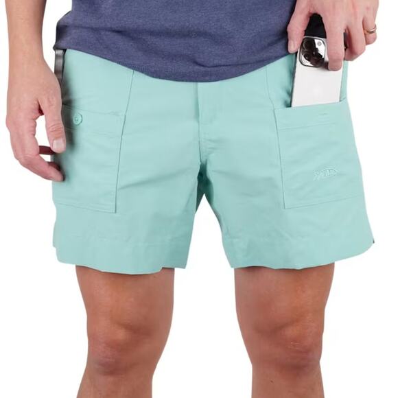 NWT AFTCO Original Fishing Cargo Shorts Men's Nylon 7-Pocket Size 42 New - Picture 1 of 11